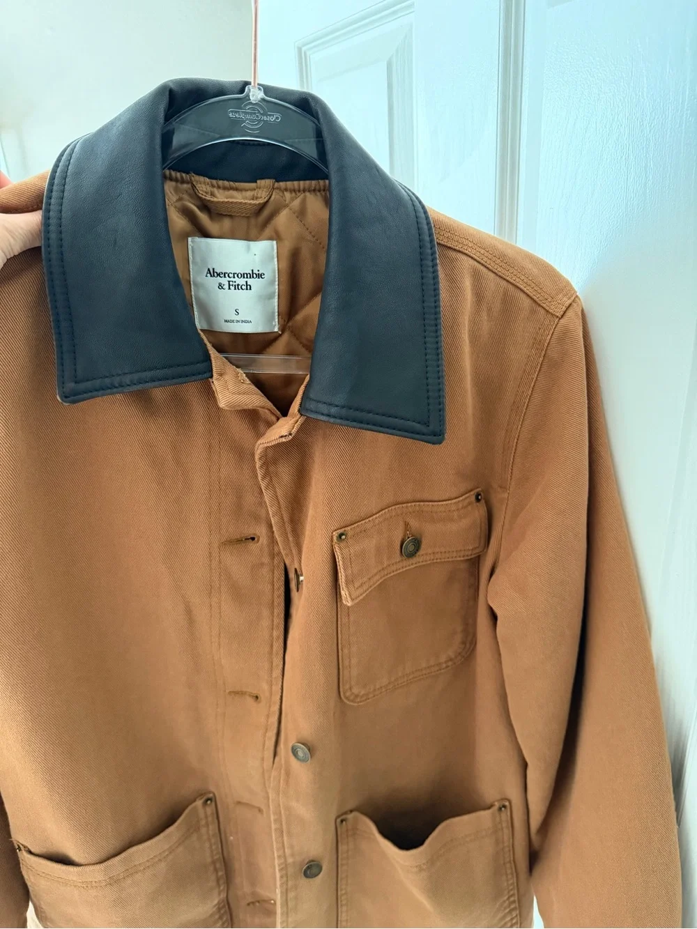 Abercrombie & Fitch Mid-Length Twill Workwear Barn Jacket Small